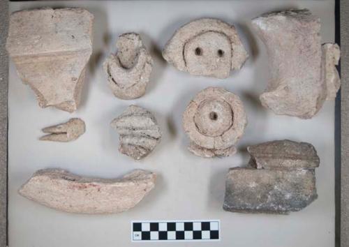 Fragments of stucco ornaments