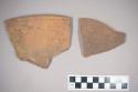 Rim potsherd from deep bowl