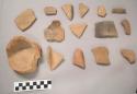 15 shell edge stamped potsherds