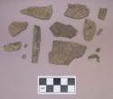 Metal, copper alloy sheet fragments, copper alloy rolled tubes, likely beads