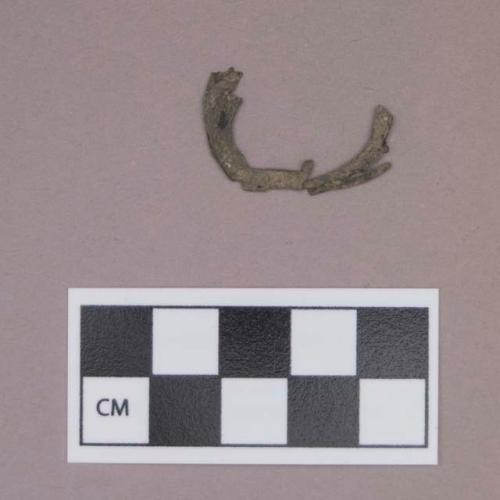 Metal, worked copper alloy fragment