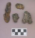 Metal, copper alloy fragments, likely natural