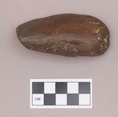 Metal, copper alloy fragment, possibly worked