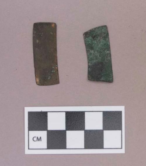 Metal, copper alloy sheet fragments