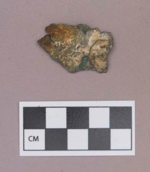 Metal, copper alloy sheet fragment