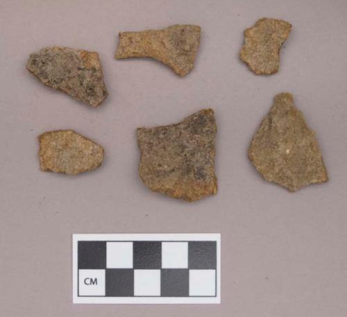 Metal, iron fragments, some possibly wood covered in iron