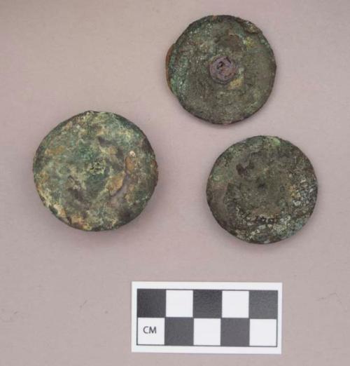 Metal, copper alloy ear spool and ear spool fragments