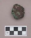 Metal, copper alloy nugget with incised line or cut around center