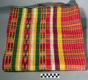 Rebajos "envueltos" (skirt) - all cotton in plaid effect of red, yellow, green,