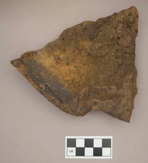 Metal, iron vessel fragment