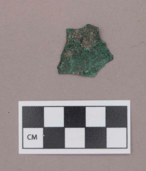 Metal, copper alloy sheet fragment