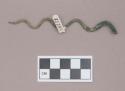 Metal, copper alloy serpent or snake shaped object