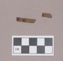 Metal, iron strip fragments; two fragments crossmend