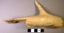 Effigy of orca or killer-whale in antler