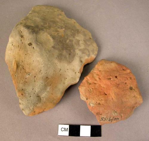 2 body sherds, Plain coarse ware