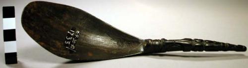 Carved horn spoon