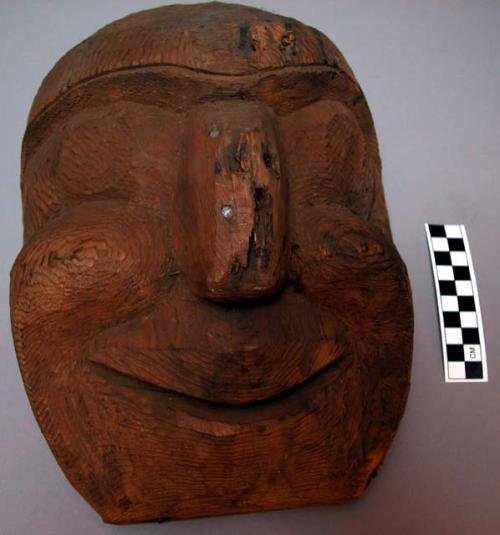 Carved head, probably unfinished