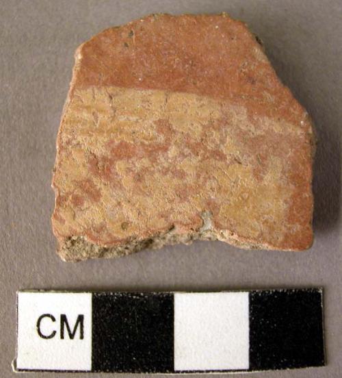 1 rim potsherd, 1 shoulder sherd, 1 sherd - white on red painted (Wace & Thompso