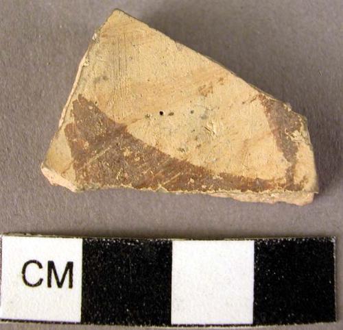 Potsherd - red on white slip (Wace & Thompson, 1912, Type A3#)