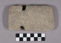 Ground stone, notched axe