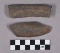 Ceramic, earthenware body and rim sherds, includes incised and slipped