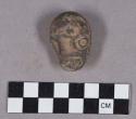 Ceramic, earthenware effigy sherd, anthropomorphic head