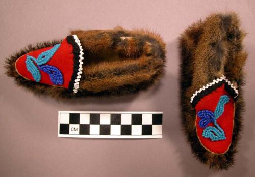 Child's seal skin moccasins