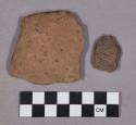Ceramic, earthenware body sherds, undecorated
