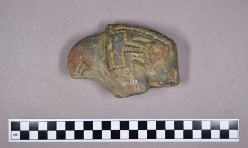 Cast of earthenware effigy sherd, bird