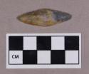 Chipped stone, projectile point fragments; crossmends