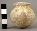 Miniature pottery jar with constricted neck - Lost Color ware