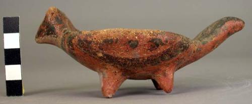 Small pottery dish - zoomorphic, glazed surface