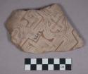 Earthenware sherds with incised and polychrome designs