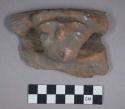 Earthenware rim sherd with modeled effigy handle