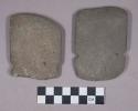 Ground stone axes, notched