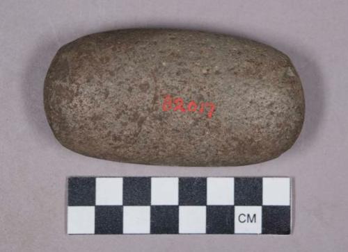 Ground stone hammer stone