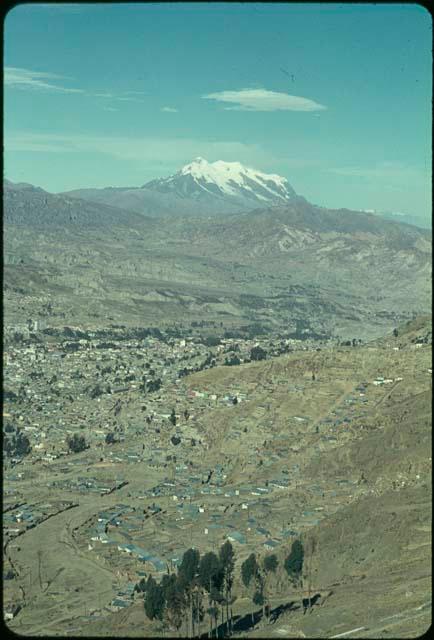 View of La Paz from road