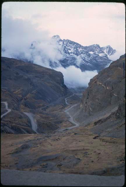 16,000 foot pass in Andes