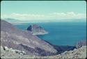 View of Lake Titicaca from pass