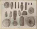 Stone implements from excavations of Loltun Cave