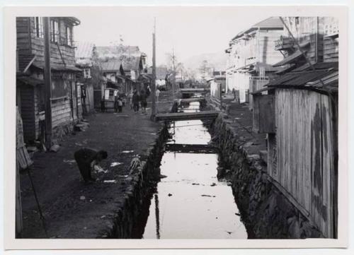 Buildings along canal