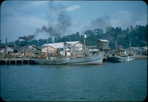 Buildings and boats along shore