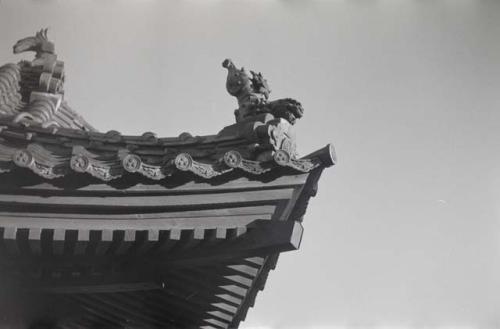 Temple roof, detail