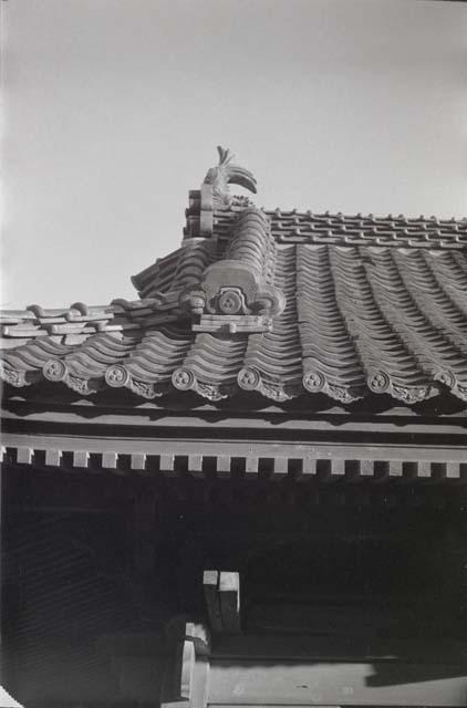 Temple roof, detail