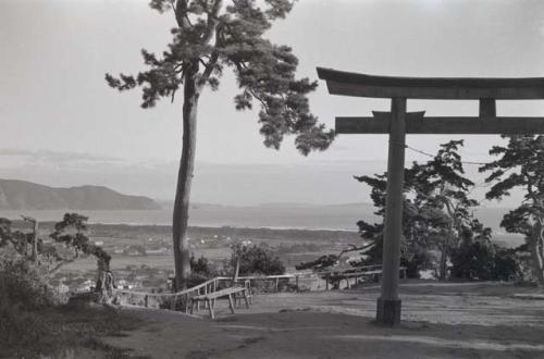 Tori and view of shoreline