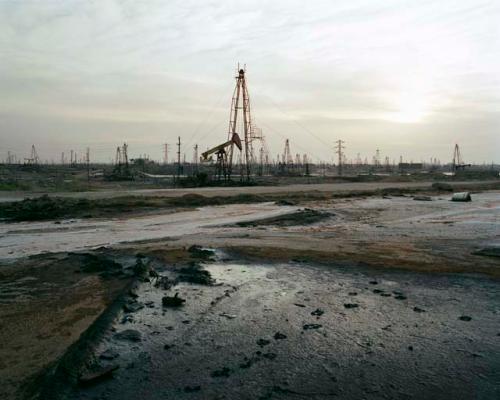 "The oil fields of Ramana, owned and managed by SOCAR (State, Oil Company of the Azerbaijan Republic). Baku, Azerbaijan, 2010"