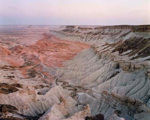 "Yangykala Canyon, which in prehistoric times lay beneath the Caspian Sea. Balkanabat, Turkmenistan, 2012"