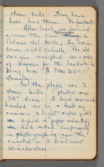 Diary, S.K. Lothrop, Costa Rica, page 51