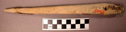 Bone foreshaft of harpoon