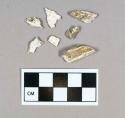 Bone, faunal remain, mammal, calcined, fragments